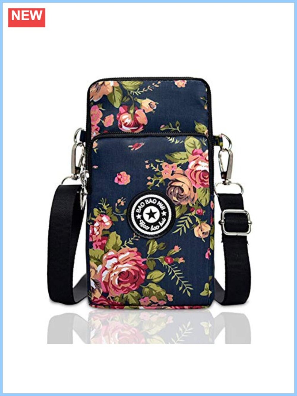 Lightweight Nylon Crossbody Phone Purse Small Travel Shoulder Bag